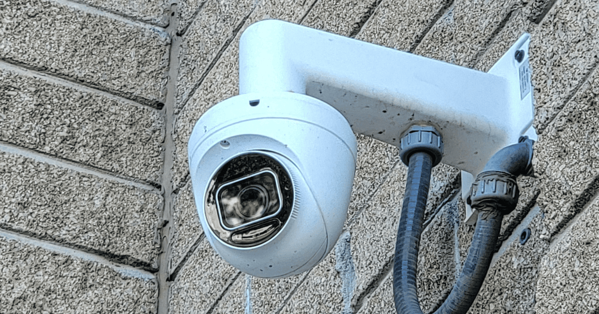 Commercial security camera installation